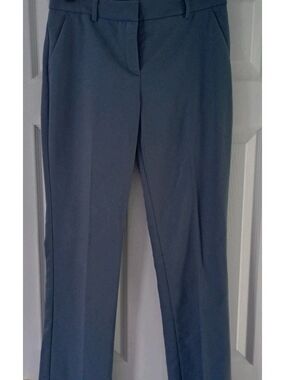 Express Brand Womens Columnist Ankle Mid Rise Pants 8L NWOT Darker Sky Blue
